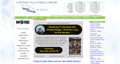Desktop Screenshot of chippewafallslibrary.org